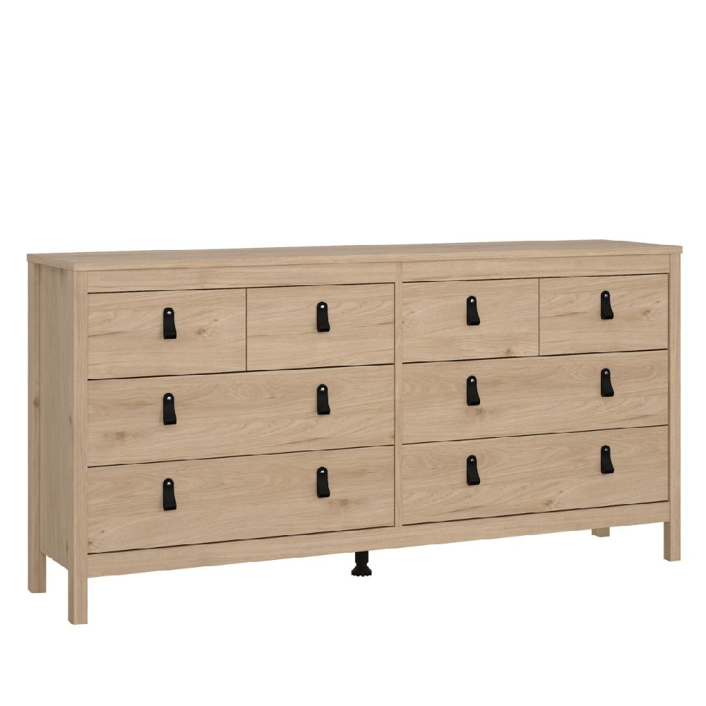 Bellevue Wooden Dressing Table With 8 Drawers In Oak