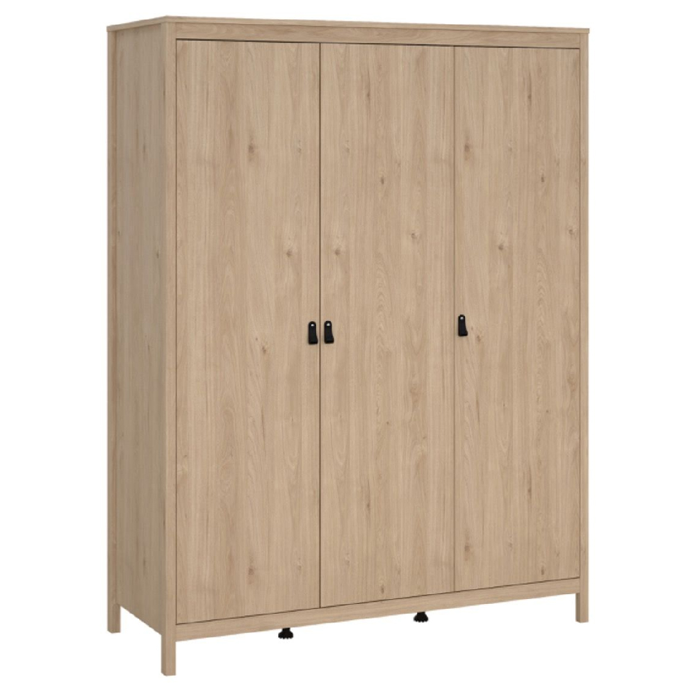 Bellevue Wooden Furniture Set With 3 Doors Wardrobe In Oak