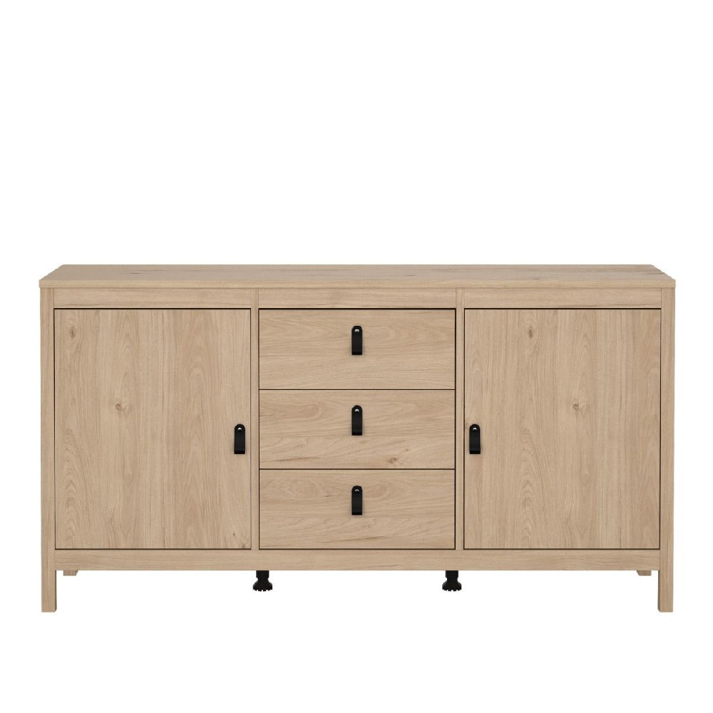 Bellevue Wooden Sideboard With 2 Doors 3 Drawers In Oak