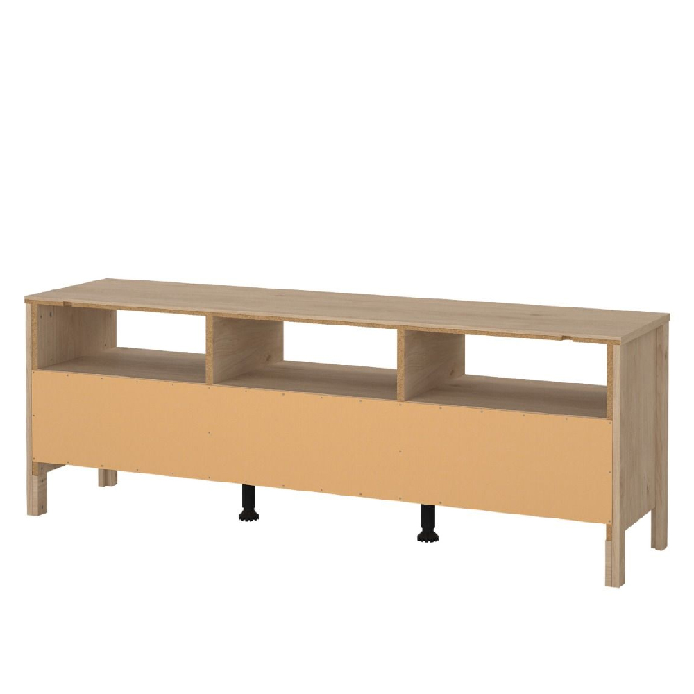 Bellevue Wooden TV Stand With 3 Drawers In Oak
