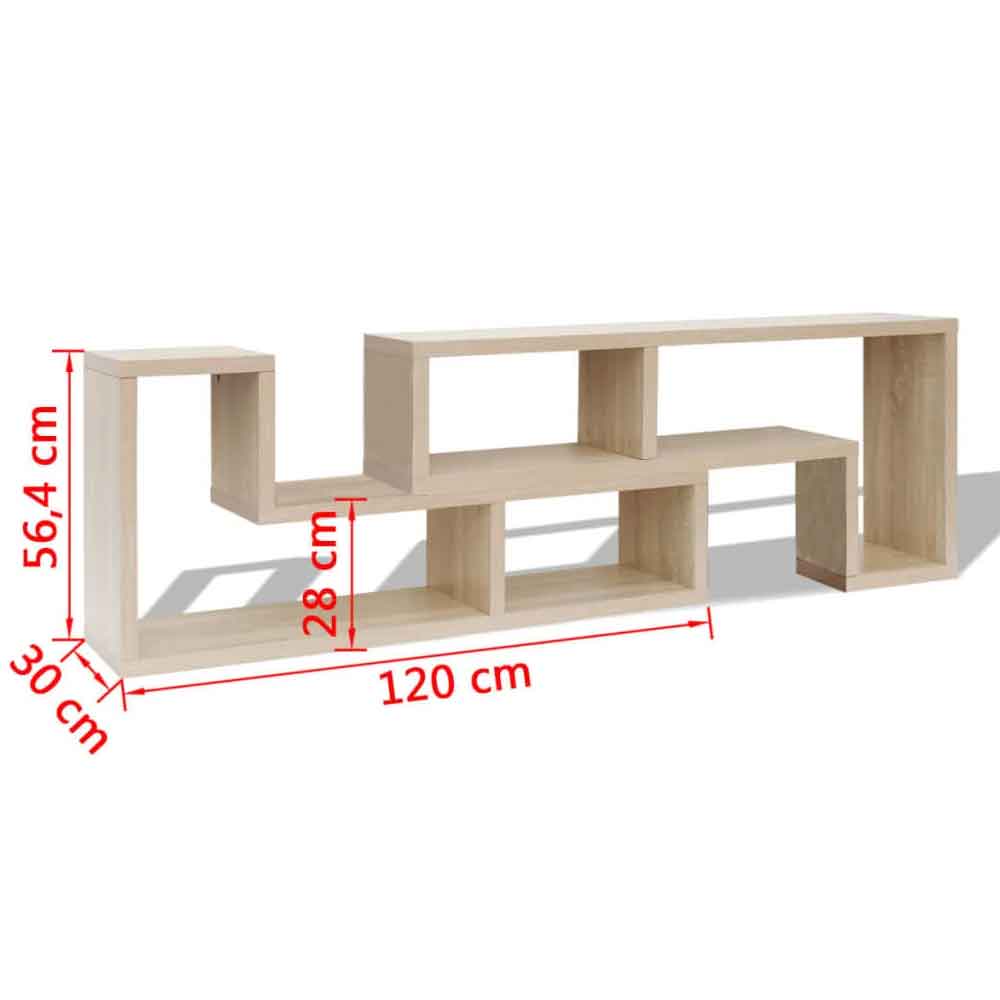 Bellflower Wooden Contemporary Design TV Stand In Oak