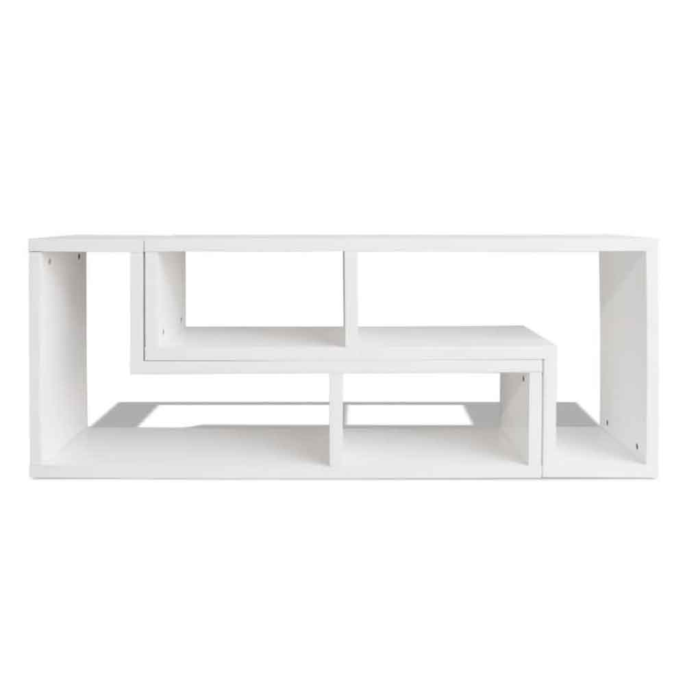 Bellflower Wooden Contemporary Design TV Stand In White