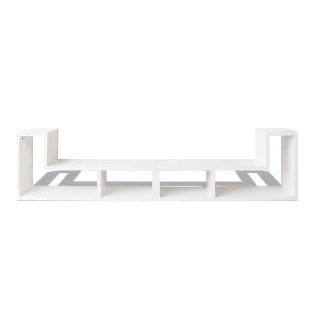 Bellflower Wooden Contemporary Design TV Stand In White