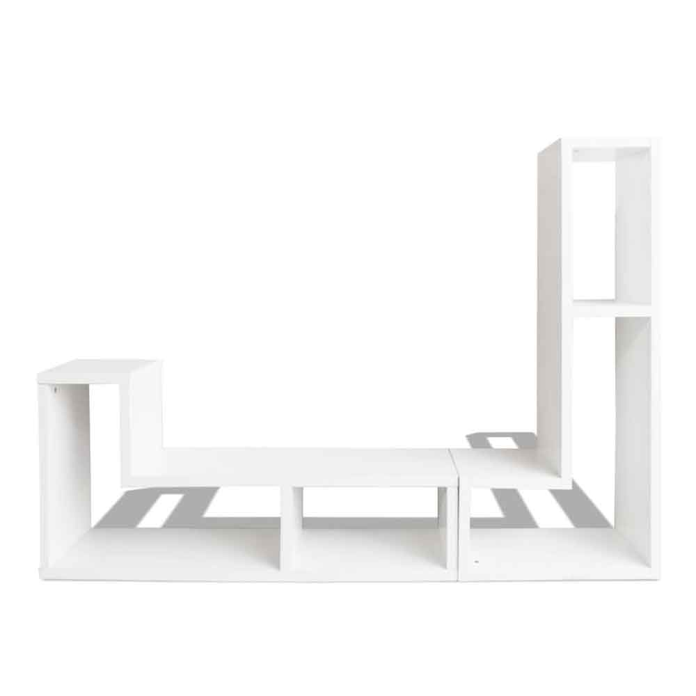 Bellflower Wooden Contemporary Design TV Stand In White