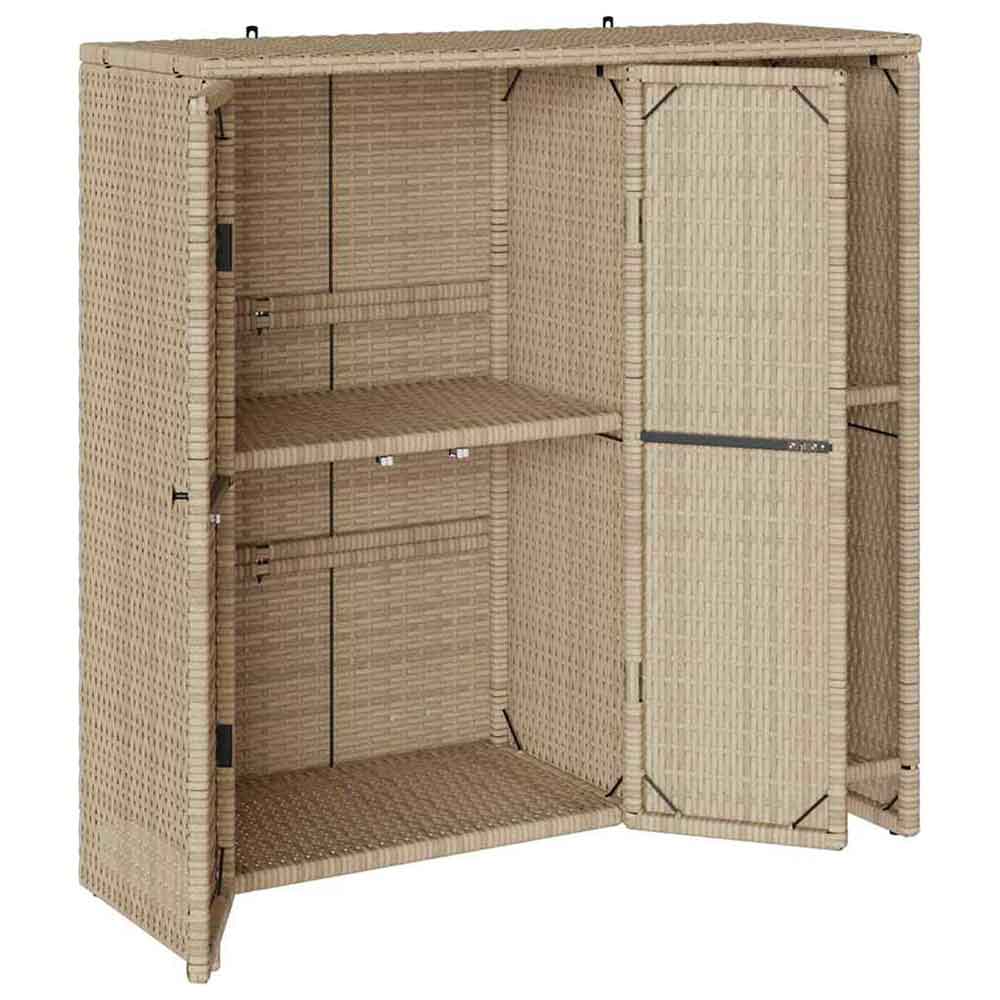 Bellport Rattan Storage Cabinet With 2 Doors In Beige