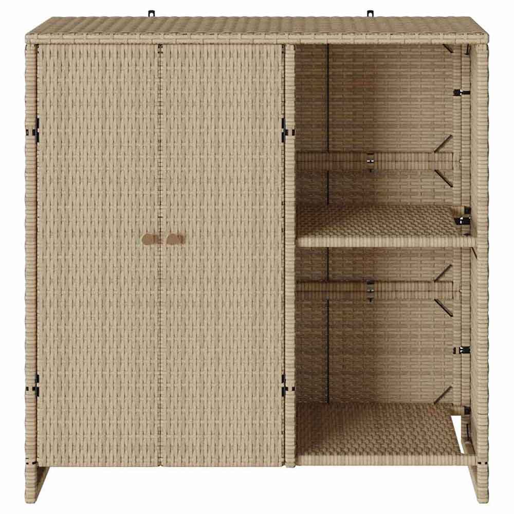 Bellport Rattan Storage Cabinet With 2 Doors In Beige