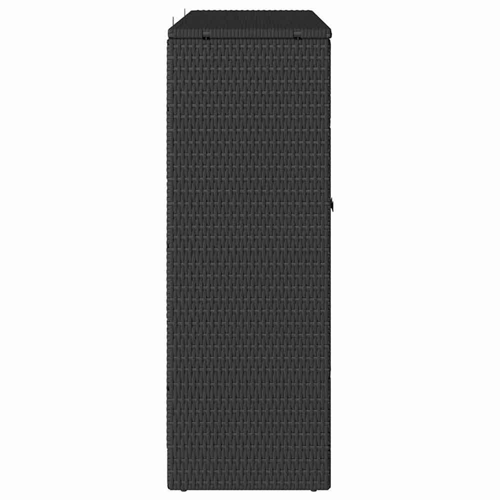 Bellport Rattan Storage Cabinet With 2 Doors In Black