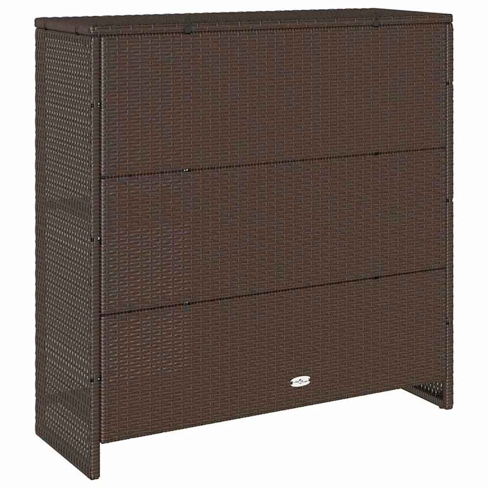 Bellport Rattan Storage Cabinet With 2 Doors In Brown