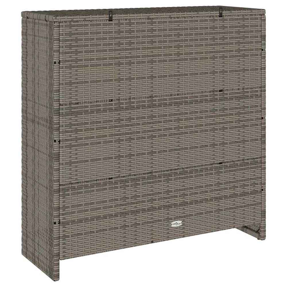 Bellport Rattan Storage Cabinet With 2 Doors In Grey