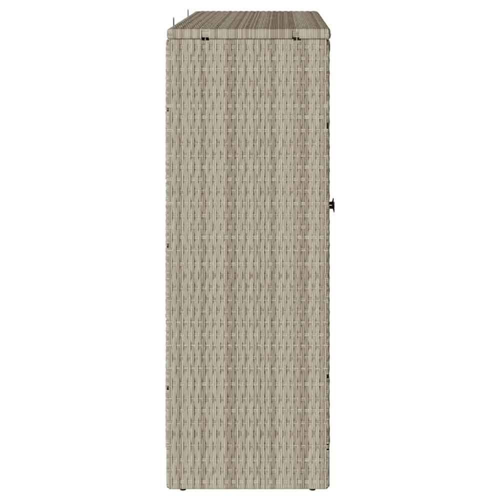 Bellport Rattan Storage Cabinet With 2 Doors In Light Grey