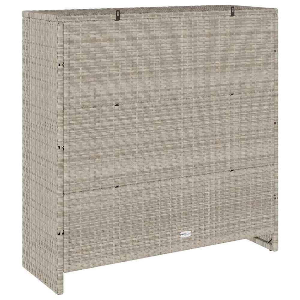 Bellport Rattan Storage Cabinet With 2 Doors In Light Grey