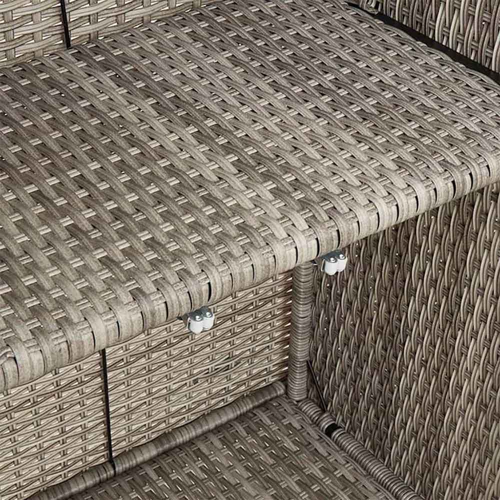 Bellport Rattan Storage Cabinet With 2 Doors In Light Grey