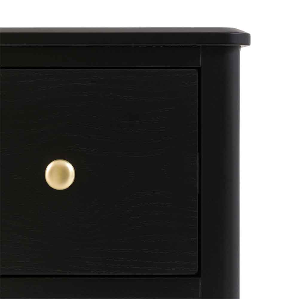 Bellville Wooden Chest Of 3 Drawers In Black