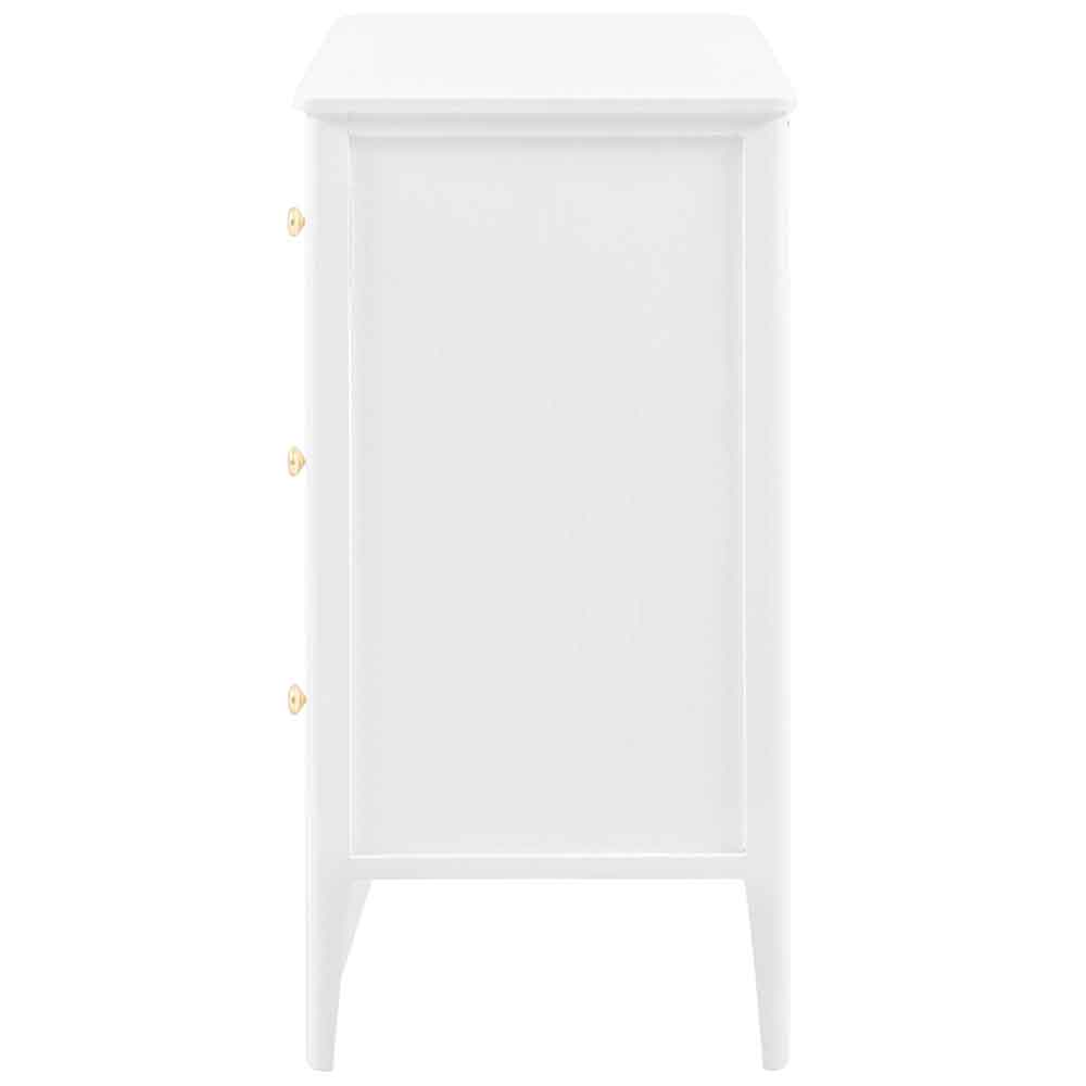 Bellville Wooden Chest Of 3 Drawers In White