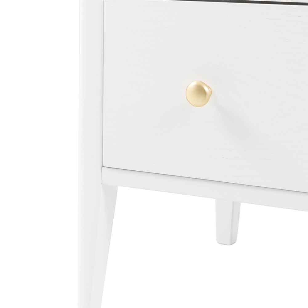 Bellville Wooden Chest Of 3 Drawers In White