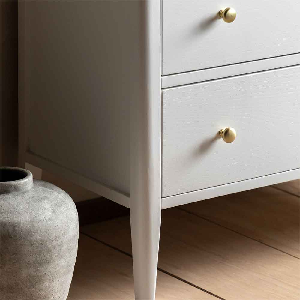 Bellville Wooden Chest Of 3 Drawers In White