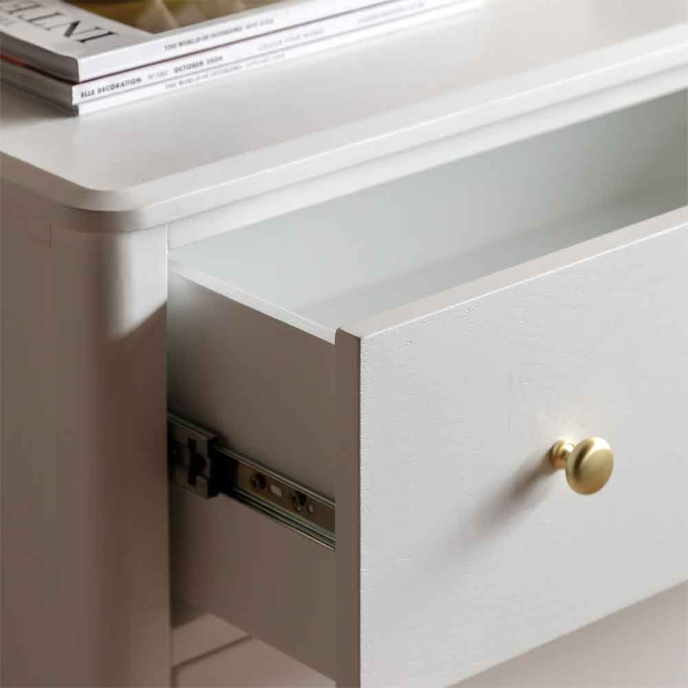 Bellville Wooden Chest Of 3 Drawers In White