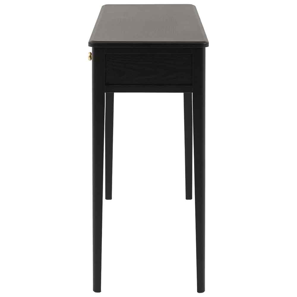 Bellville Wooden Console Table With 2 Drawers In Black