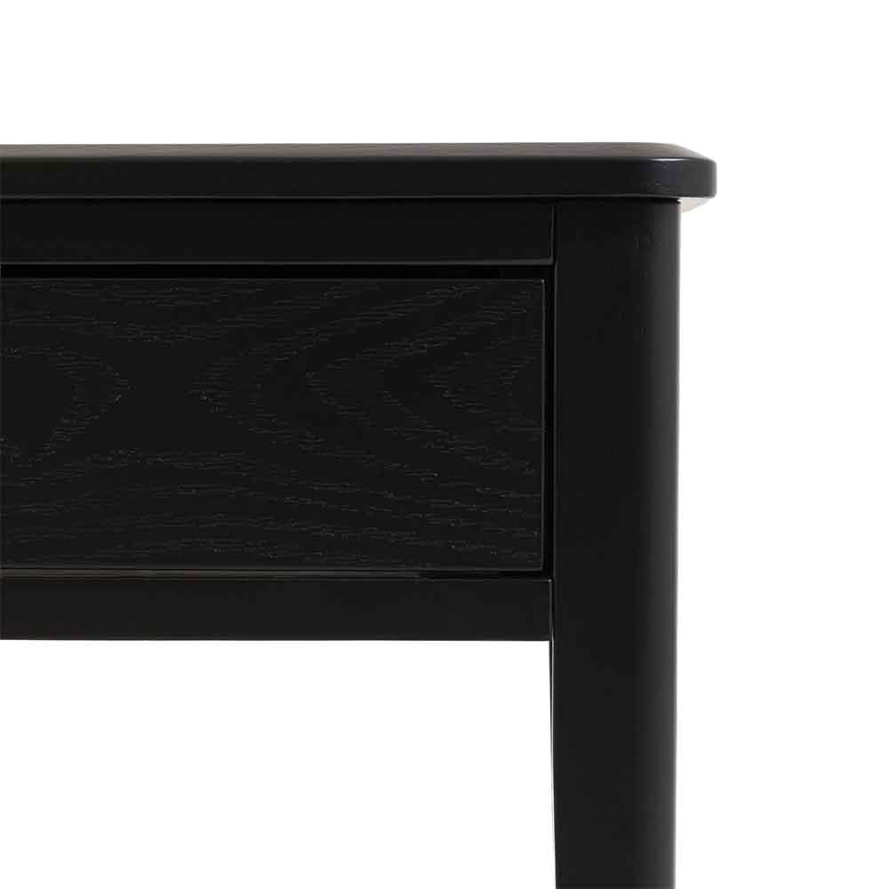 Bellville Wooden Console Table With 2 Drawers In Black