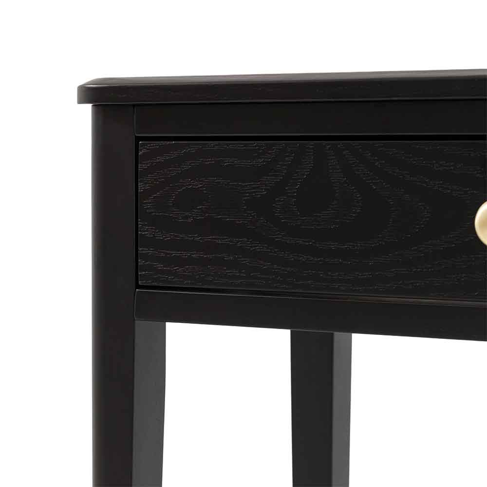 Bellville Wooden Console Table With 2 Drawers In Black