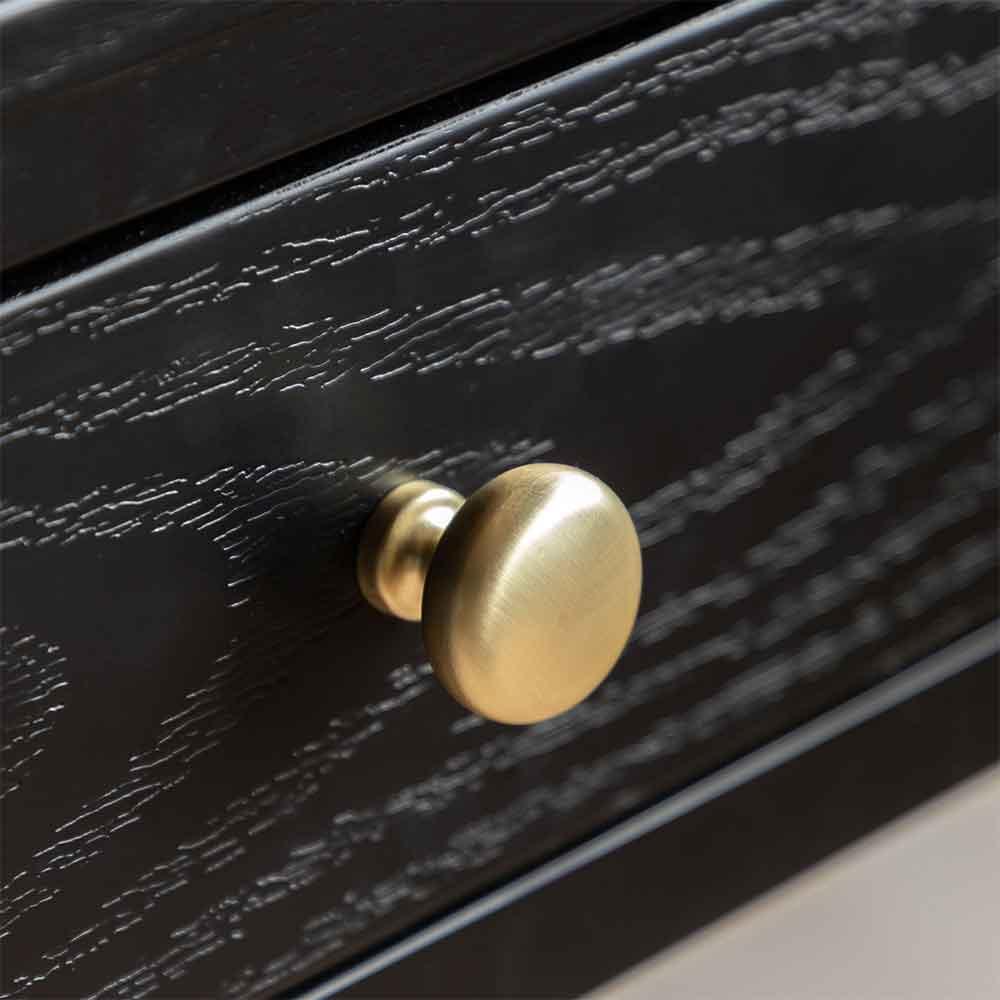 Bellville Wooden Console Table With 2 Drawers In Black