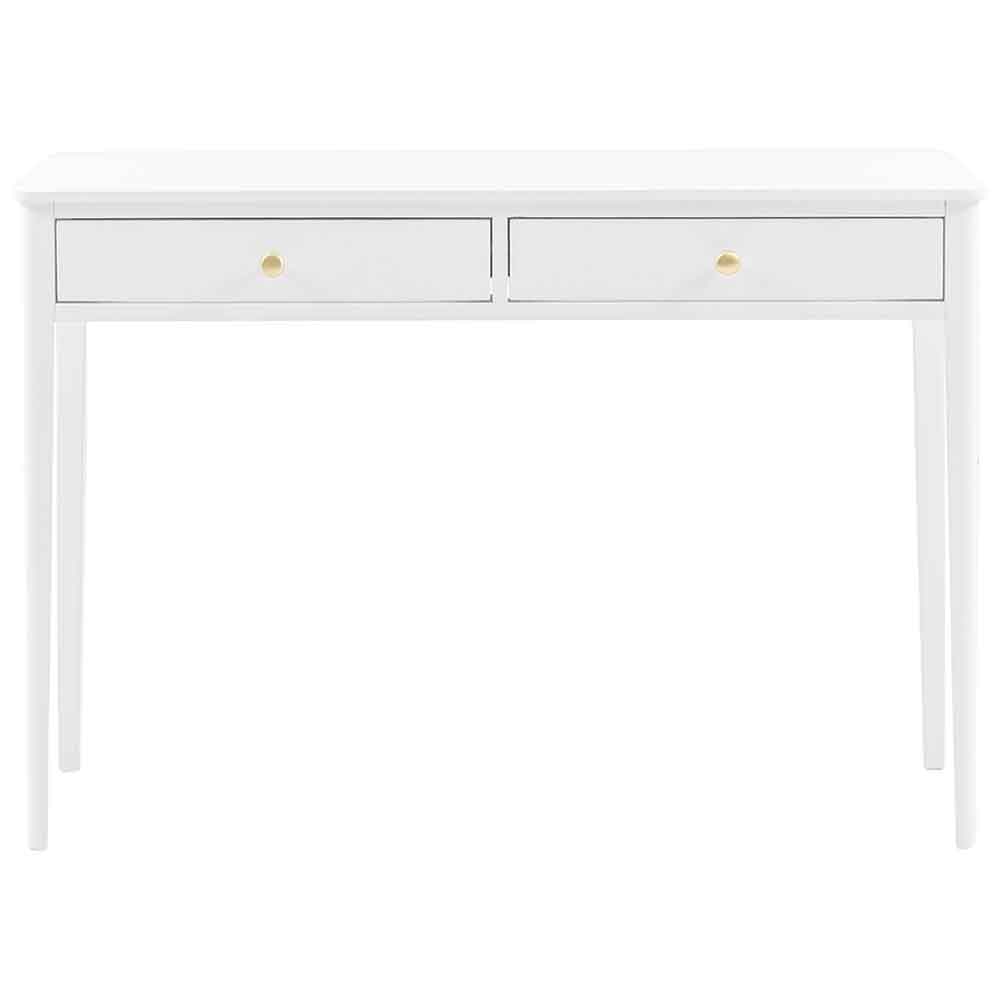 Bellville Wooden Console Table With 2 Drawers In White