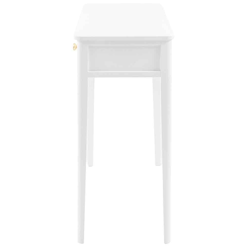 Bellville Wooden Console Table With 2 Drawers In White