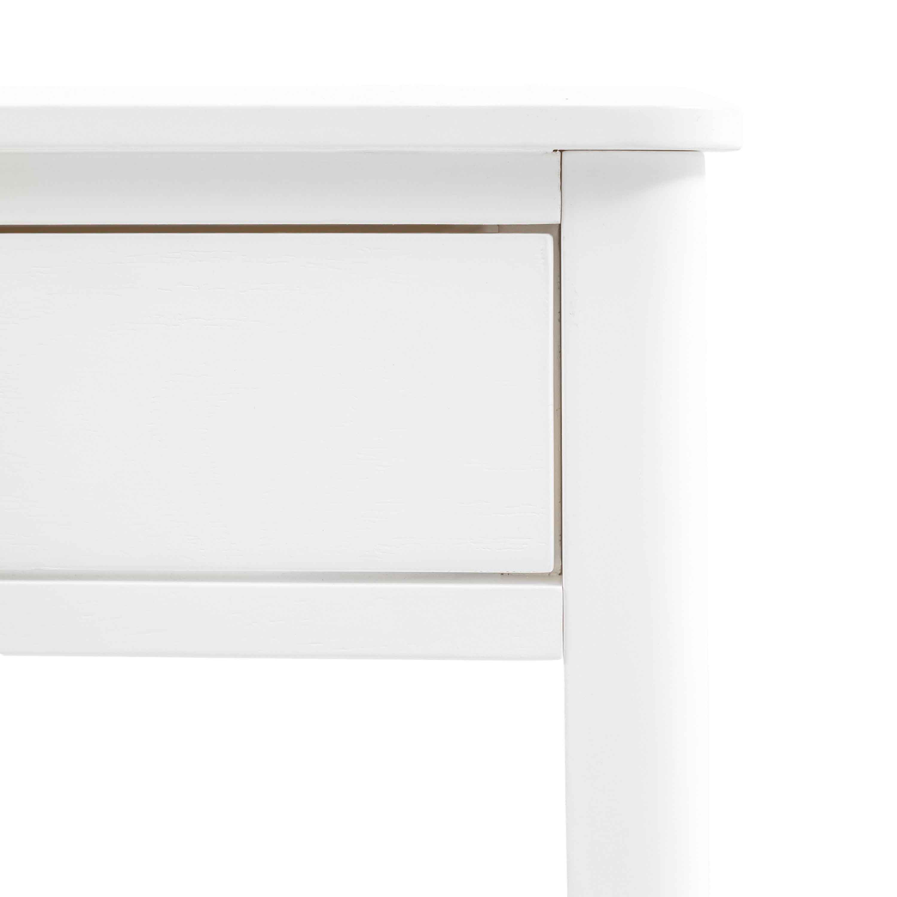 Bellville Wooden Console Table With 2 Drawers In White