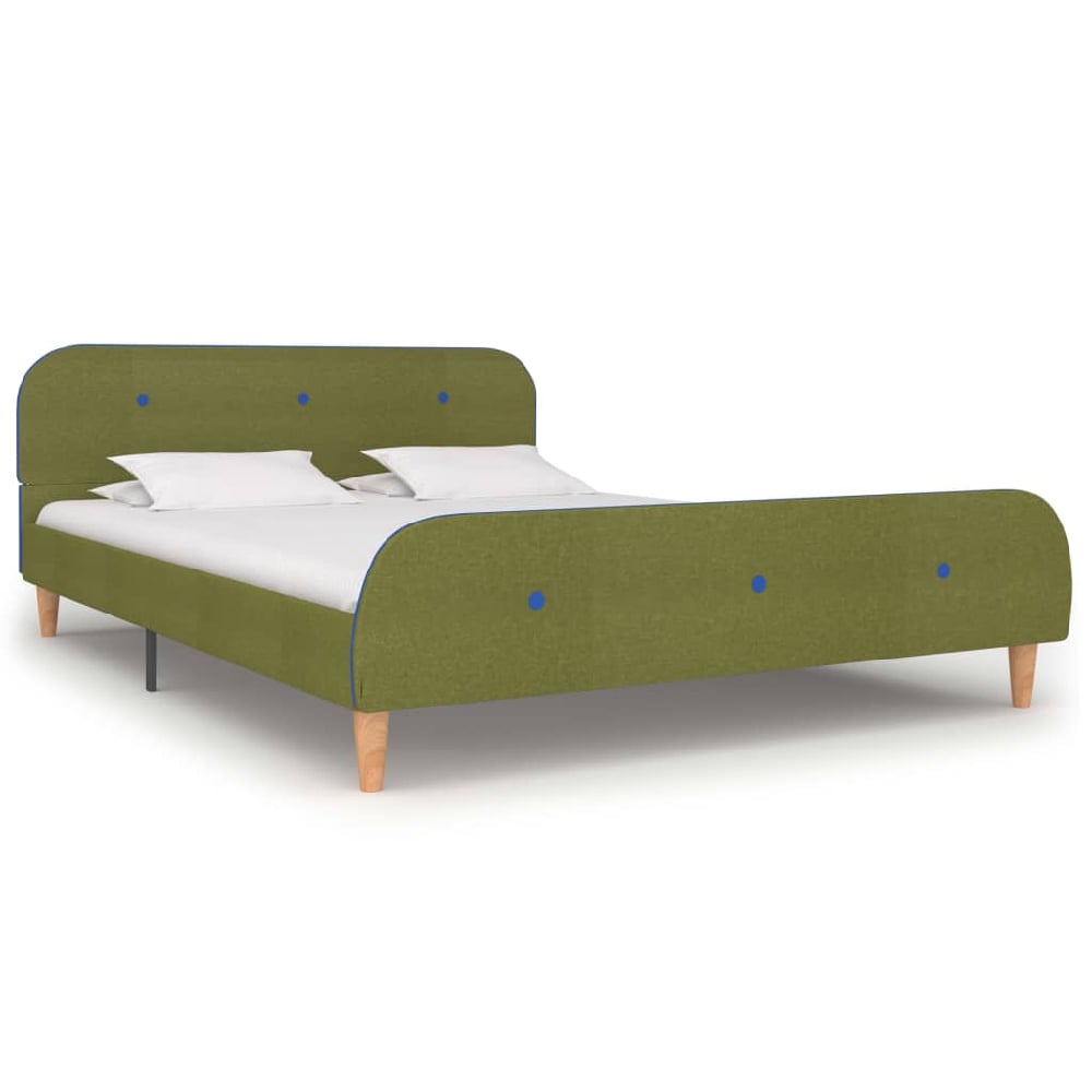 Read more about Bellvue fabric double bed in green