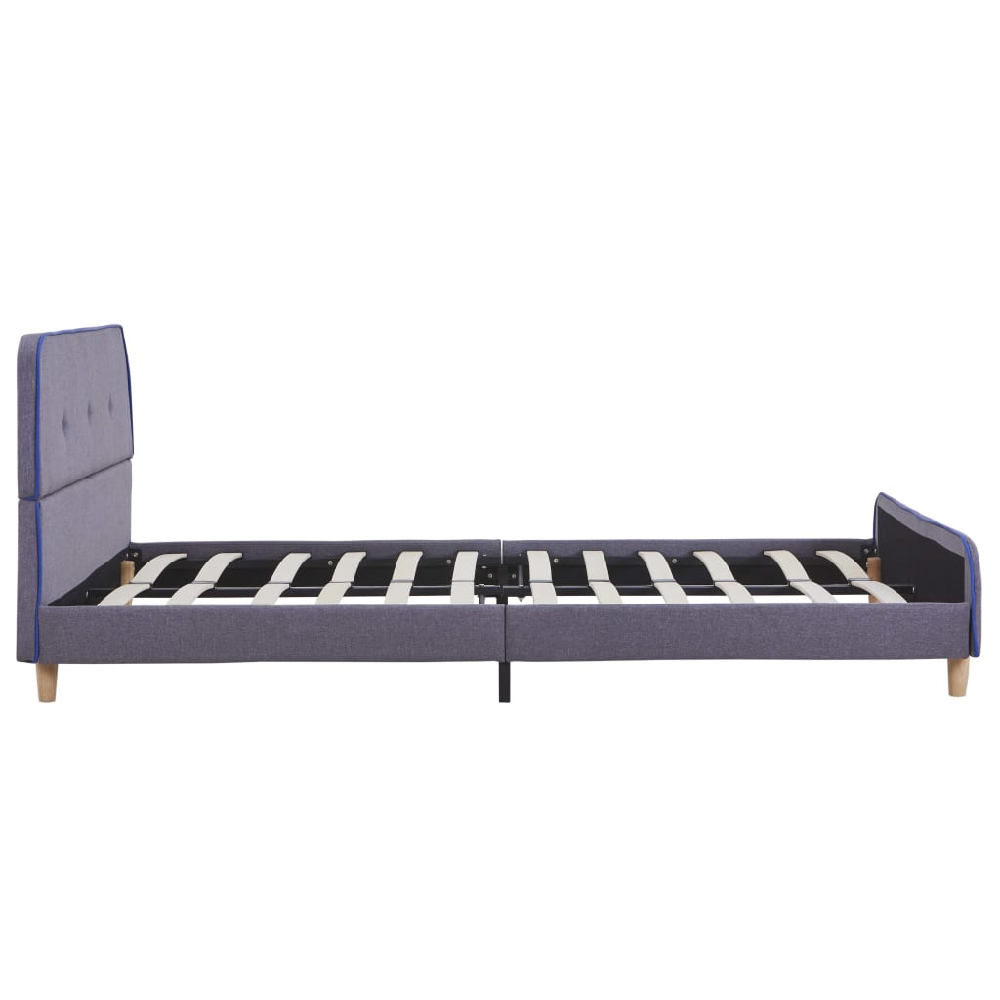 Bellvue Fabric Double Bed In Light Grey