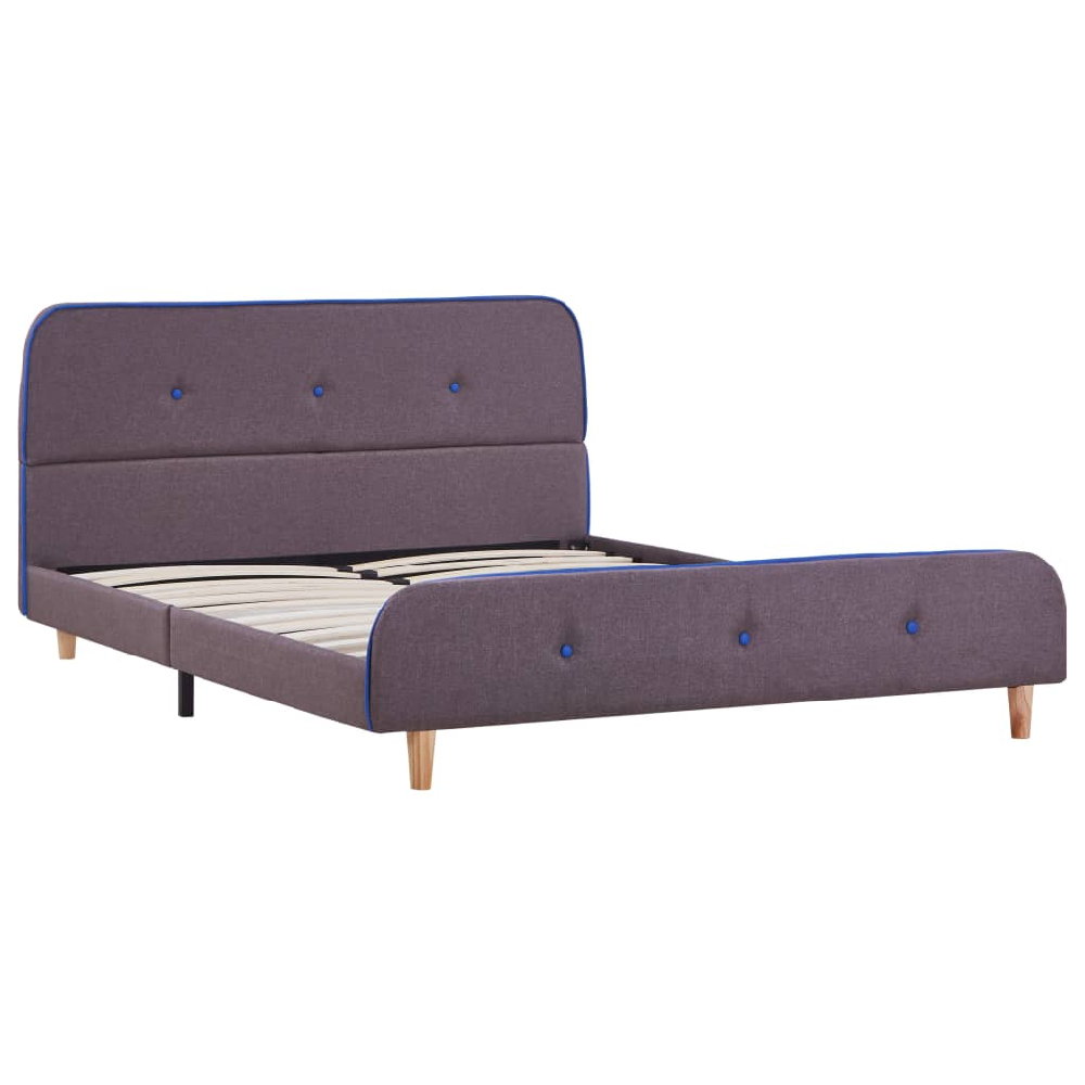 Bellvue Fabric Double Bed In Taupe