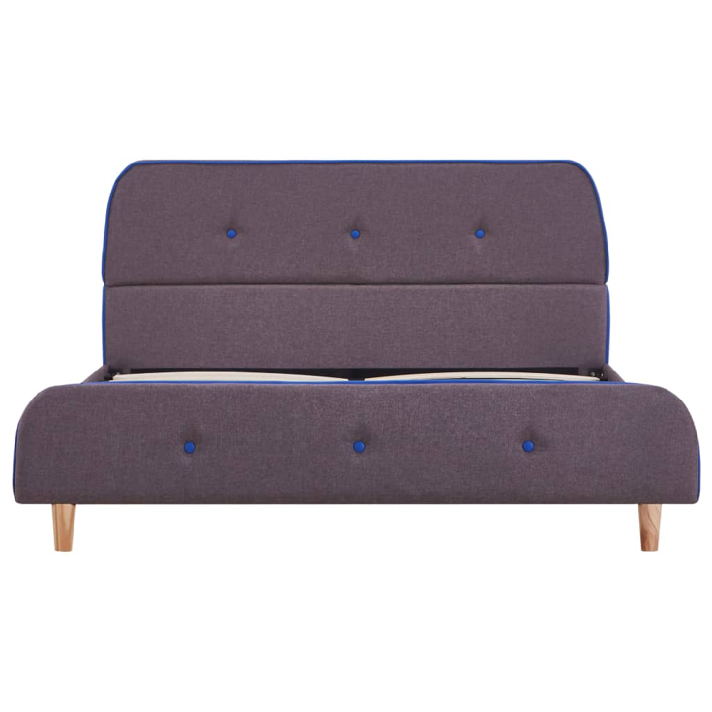 Bellvue Fabric Double Bed In Taupe
