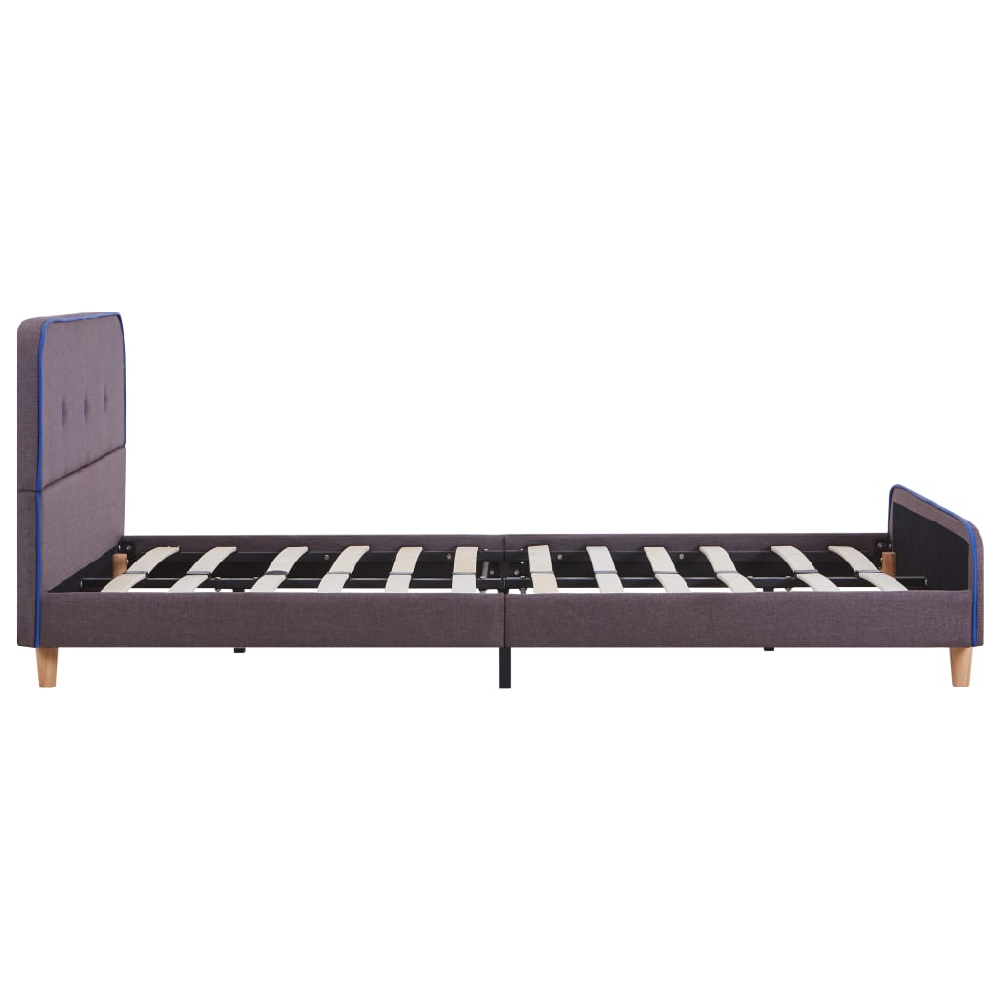 Bellvue Fabric Double Bed In Taupe
