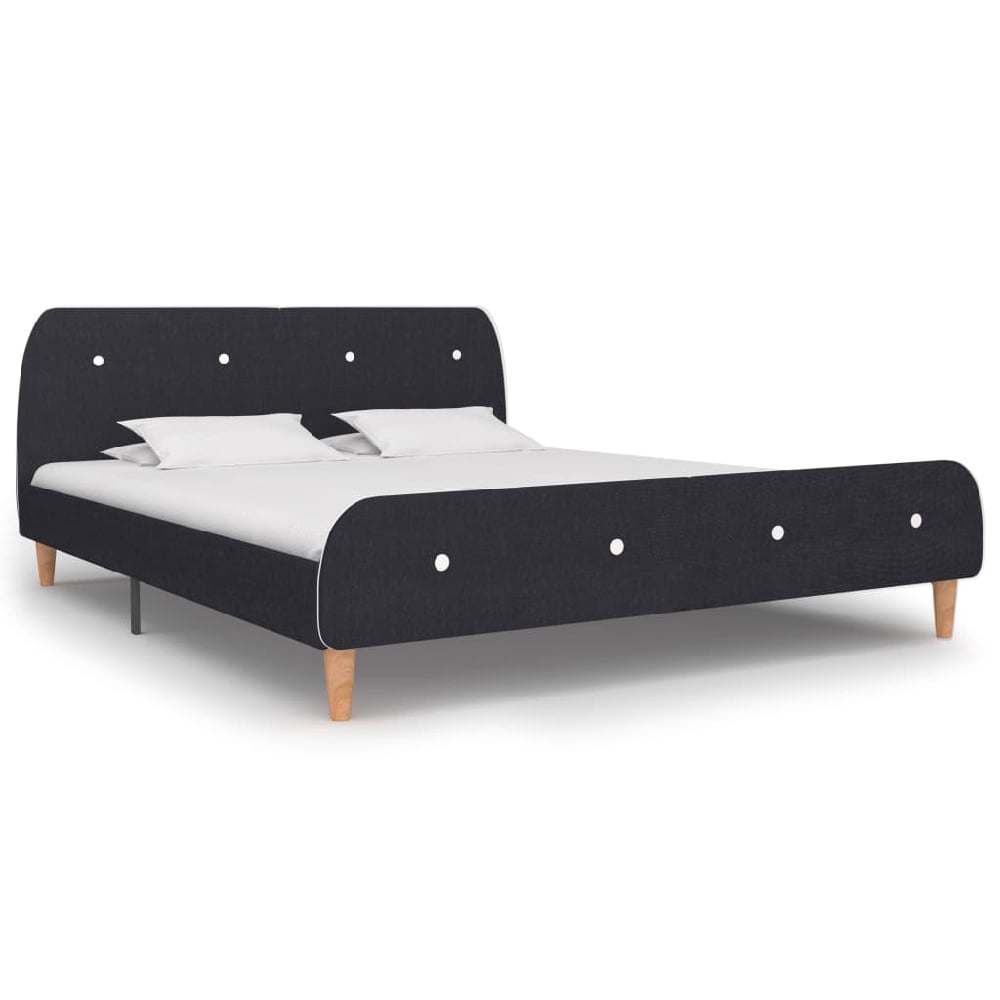 Read more about Bellvue fabric king size bed in dark grey