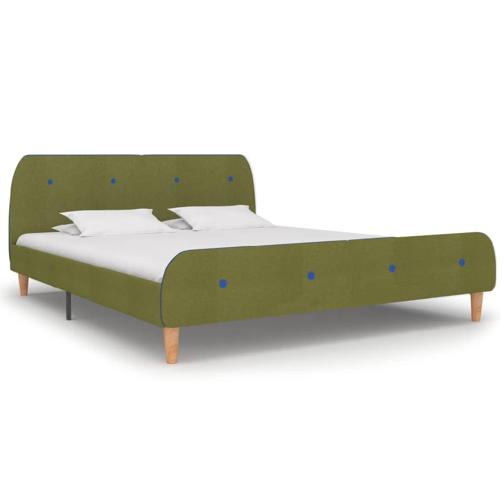 Read more about Bellvue fabric king size bed in green