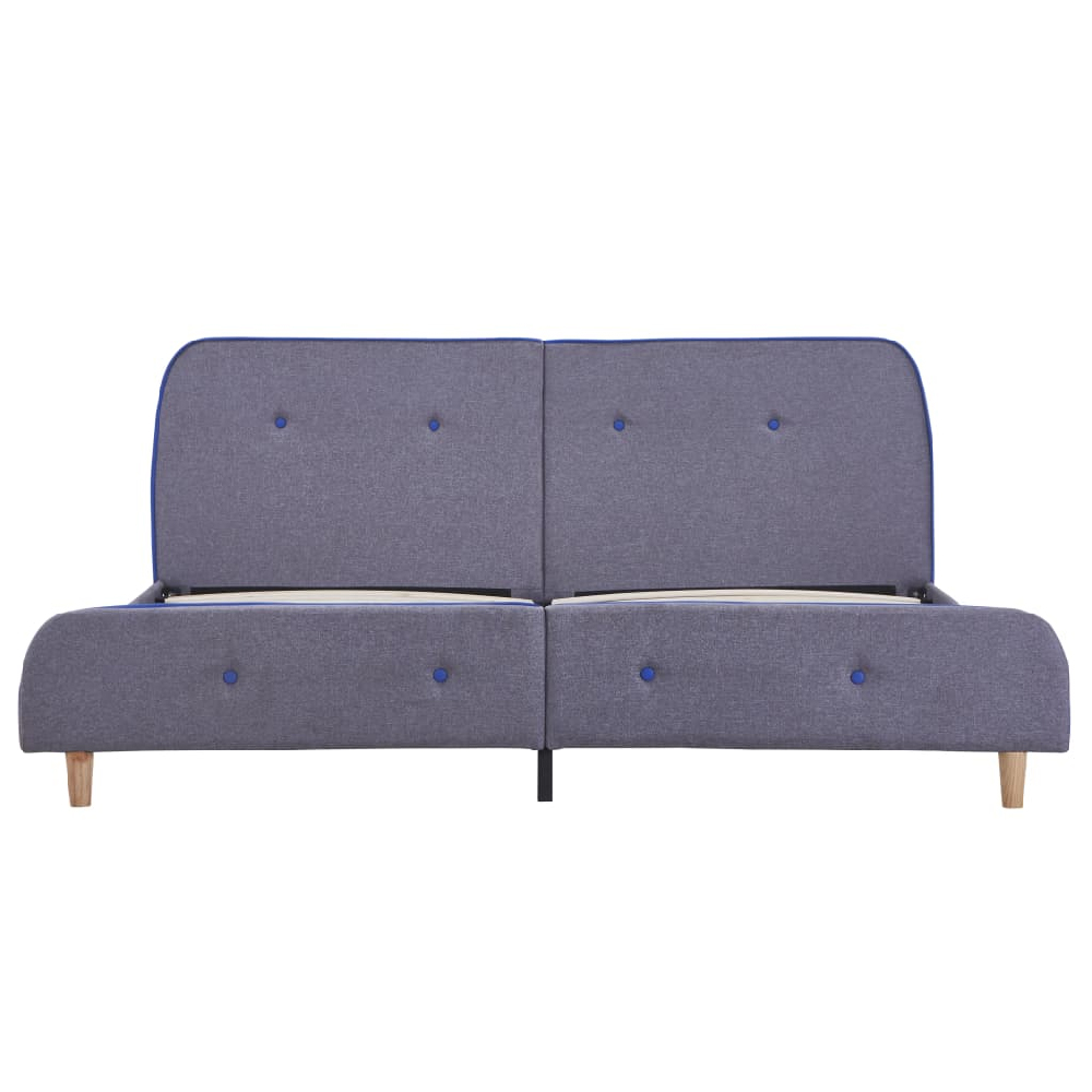 Bellvue Fabric King Size Bed In Light Grey