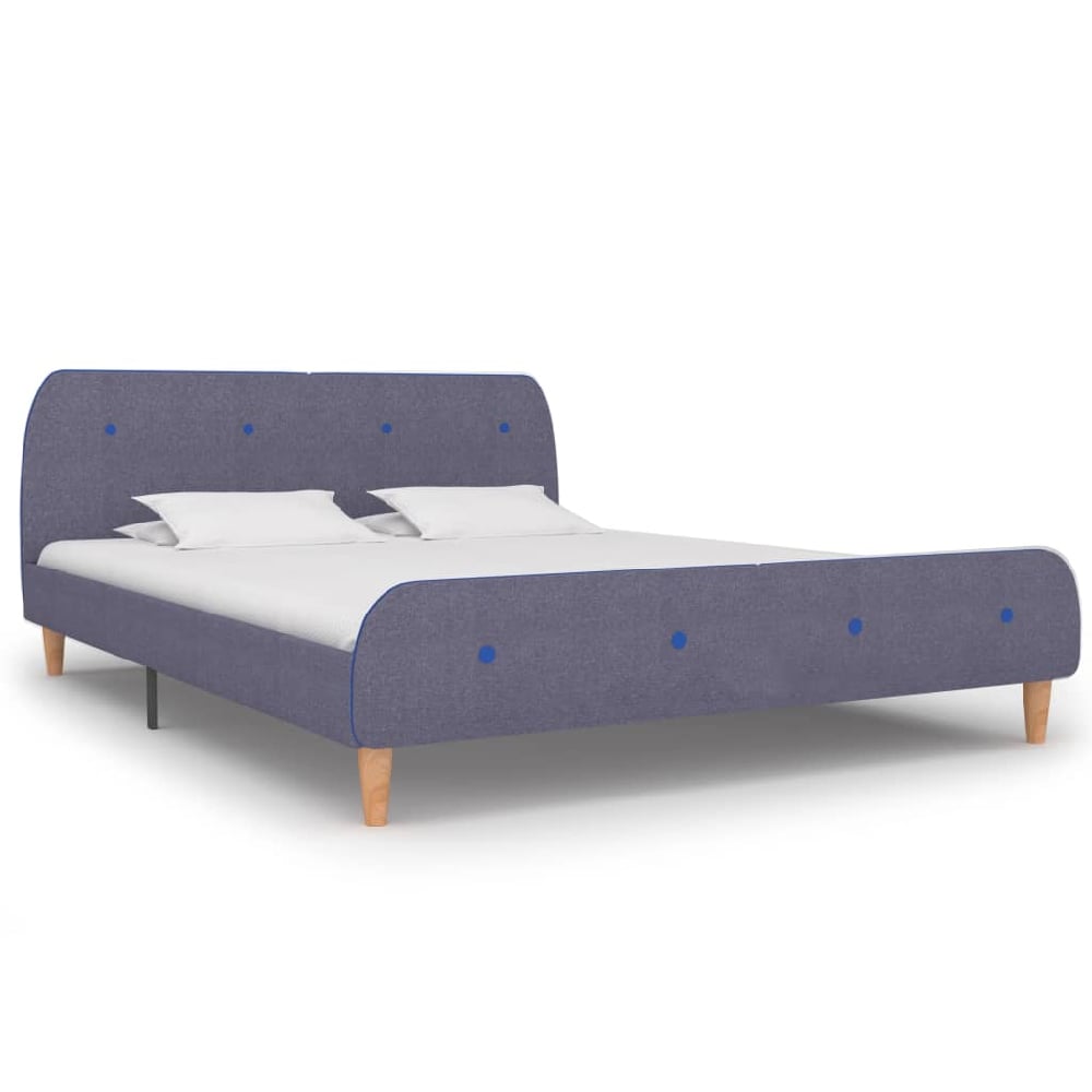 Read more about Bellvue fabric king size bed in light grey