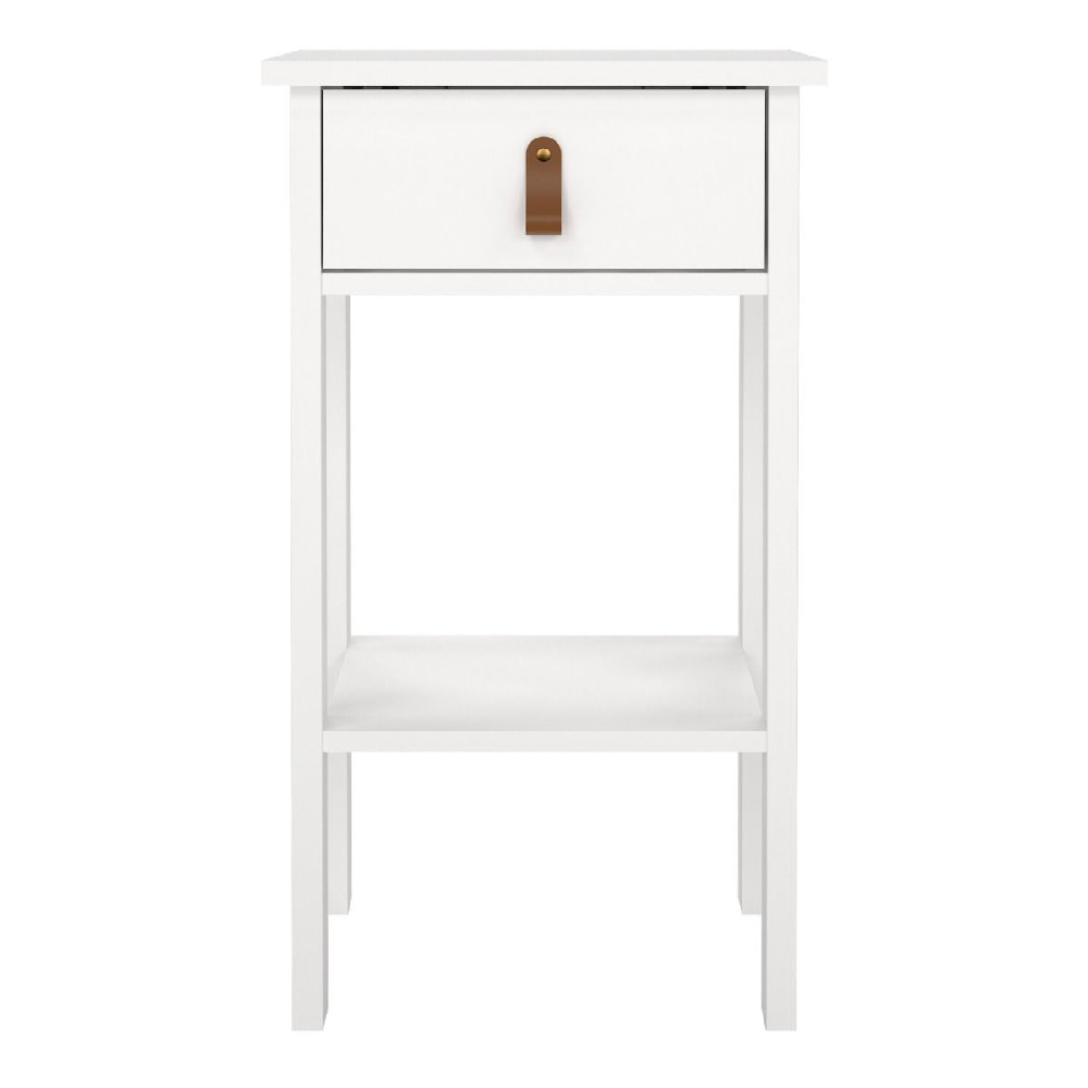 Belmar Wooden Bedside Cabinet With 1 Drawer In White
