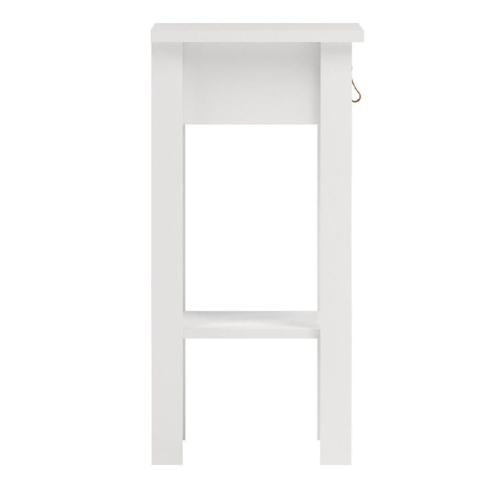 Belmar Wooden Bedside Cabinet With 1 Drawer In White