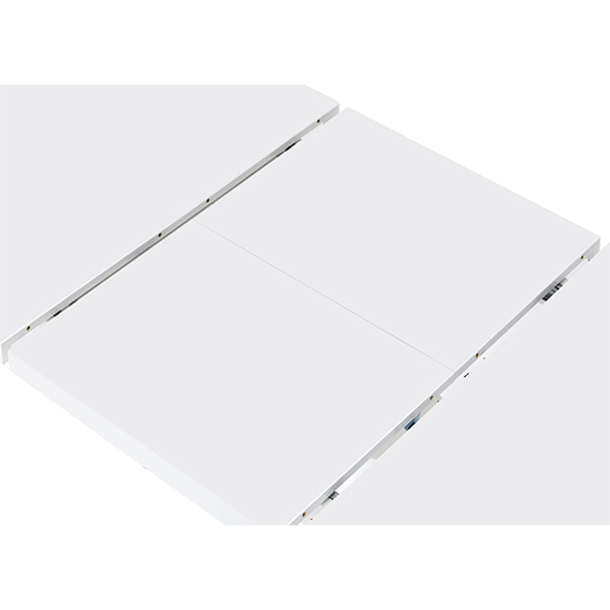 Belmonte High Gloss Extending Dining Table Large In White