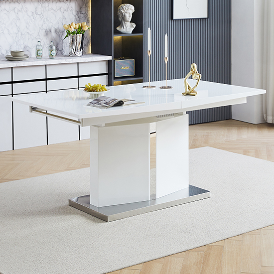 Belmonte White Dining Table Large 8 Petra Taupe White Chairs_4