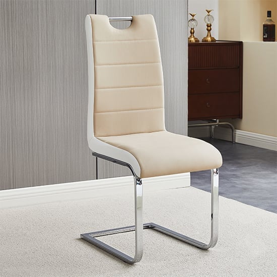 Belmonte White Dining Table Large 8 Petra Taupe White Chairs_5