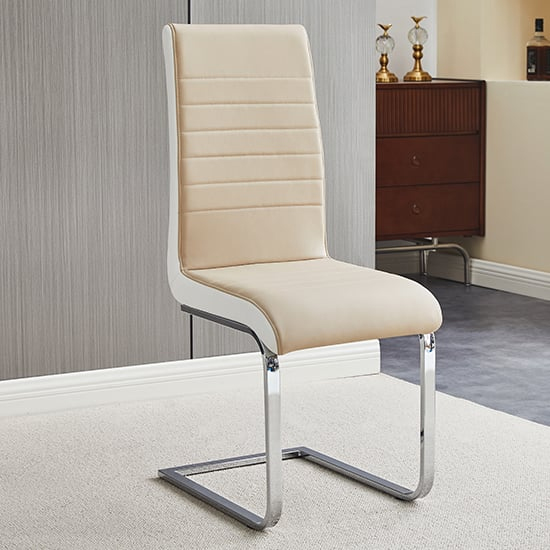 Belmonte White Dining Table Large 8 Symphony Taupe White Chairs_5