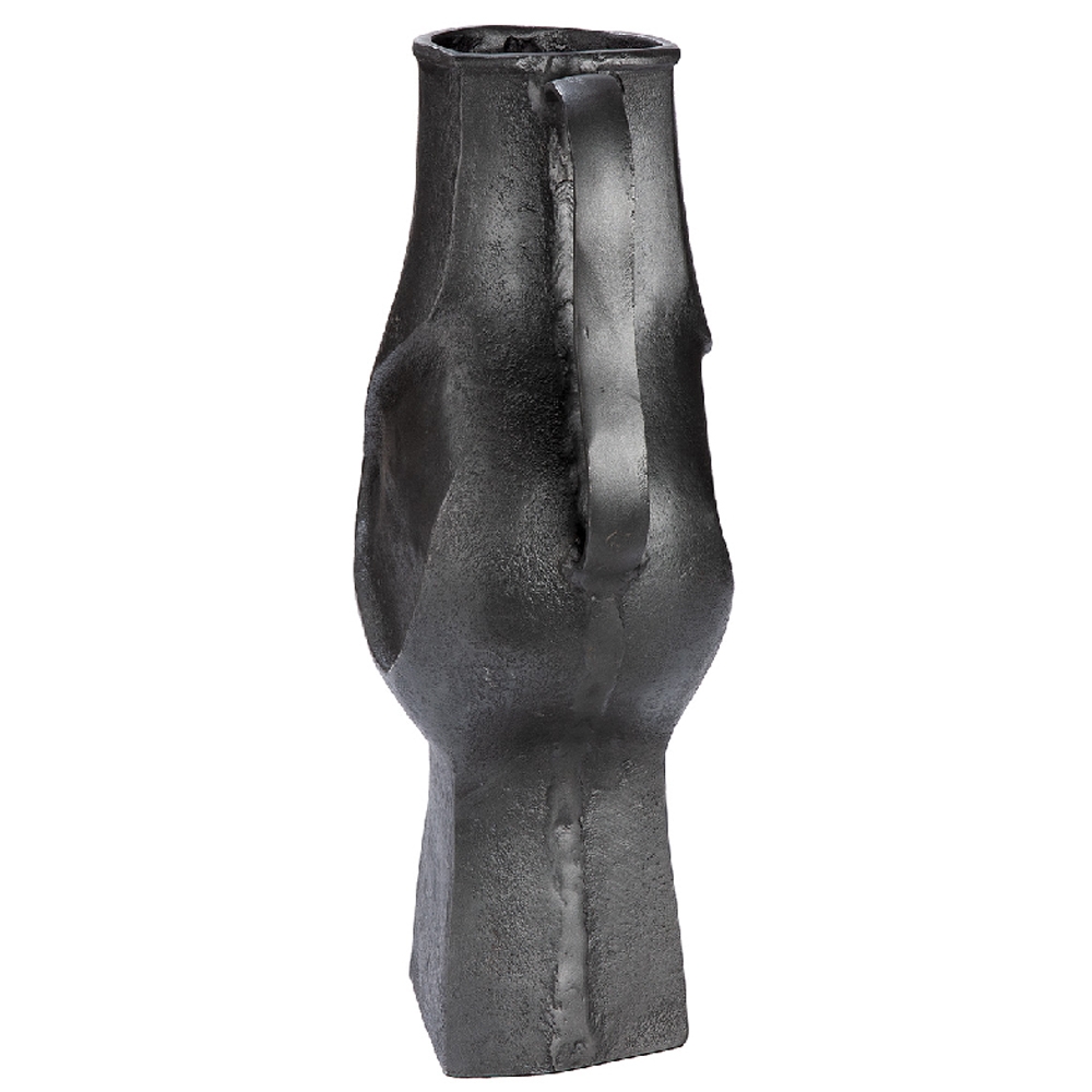 Belmora Aluminum Flower Vase In Black
