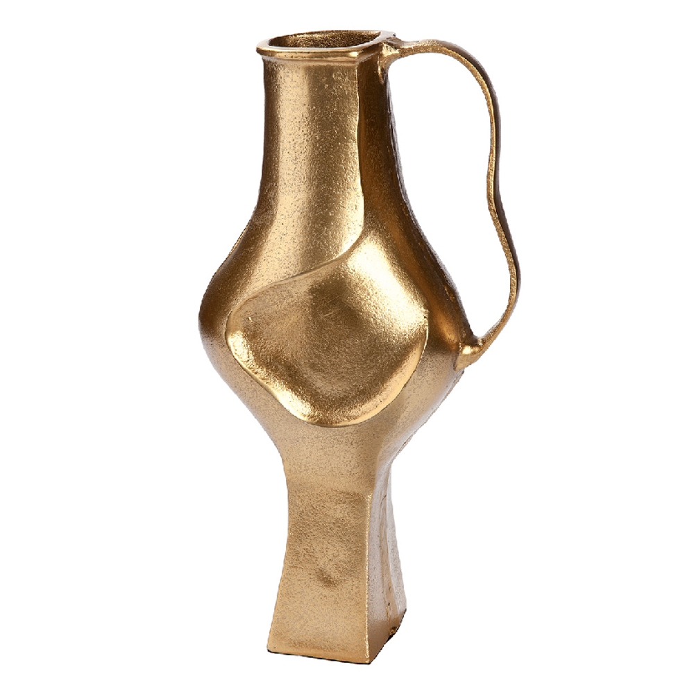 Belmora Aluminum Flower Vase In Gold