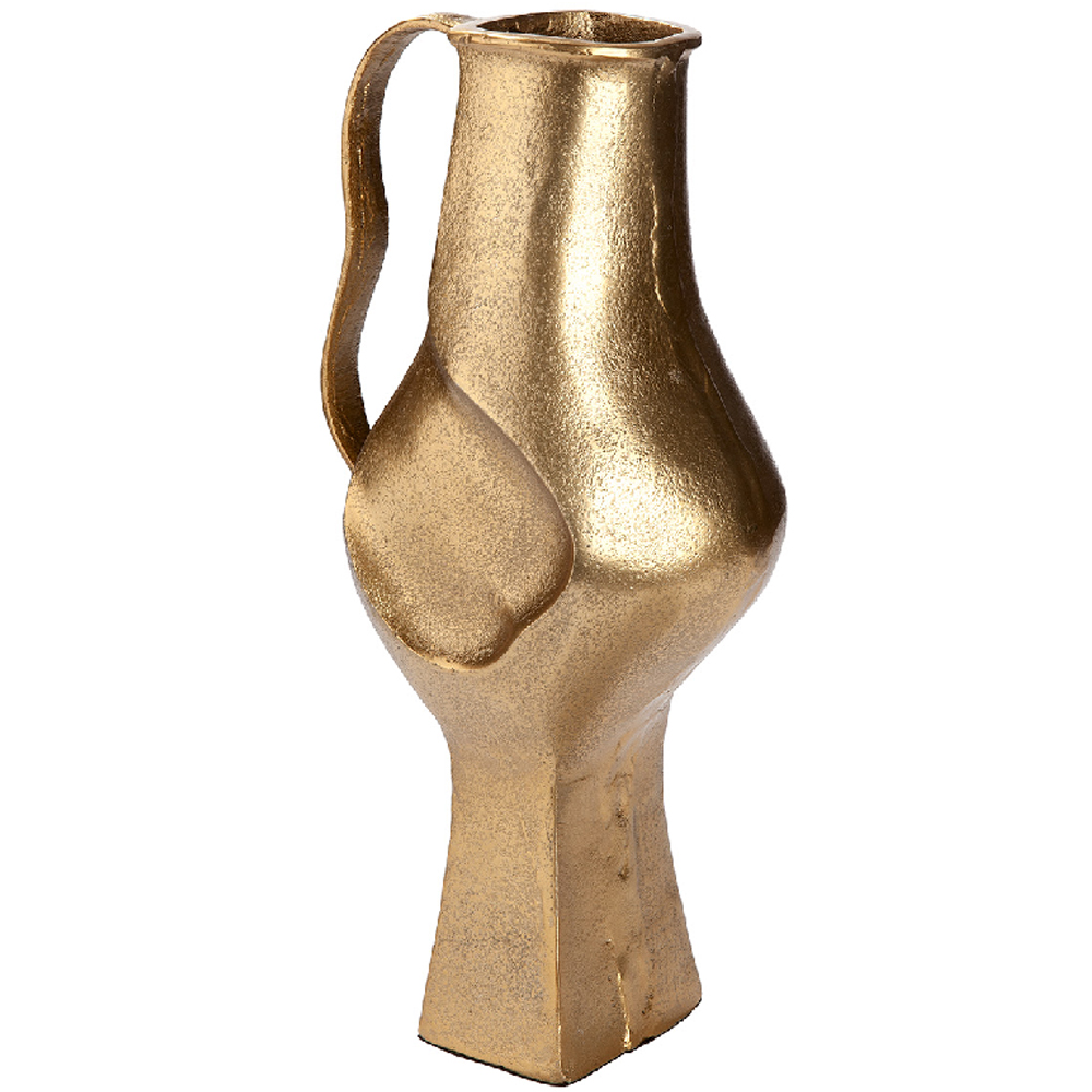Belmora Aluminum Flower Vase In Gold