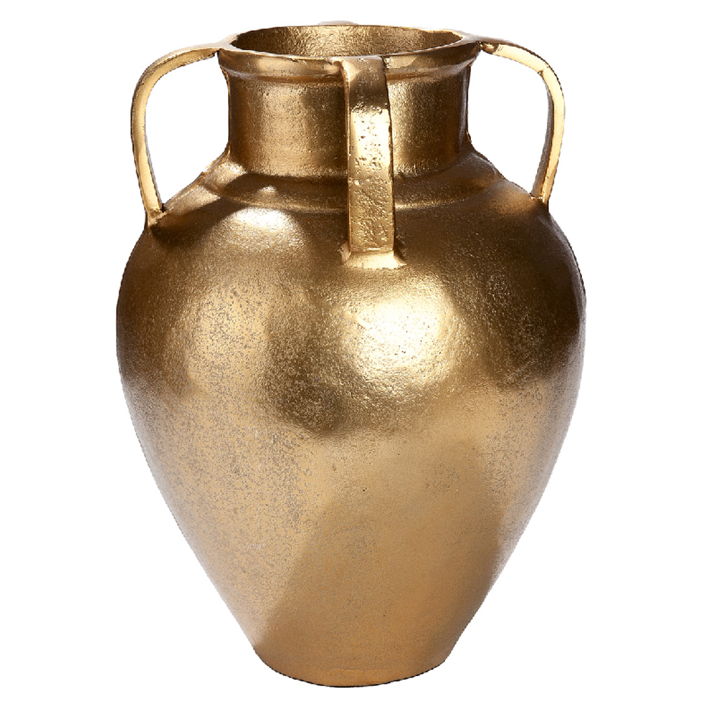 Belmora Aluminum Round Vase In Gold