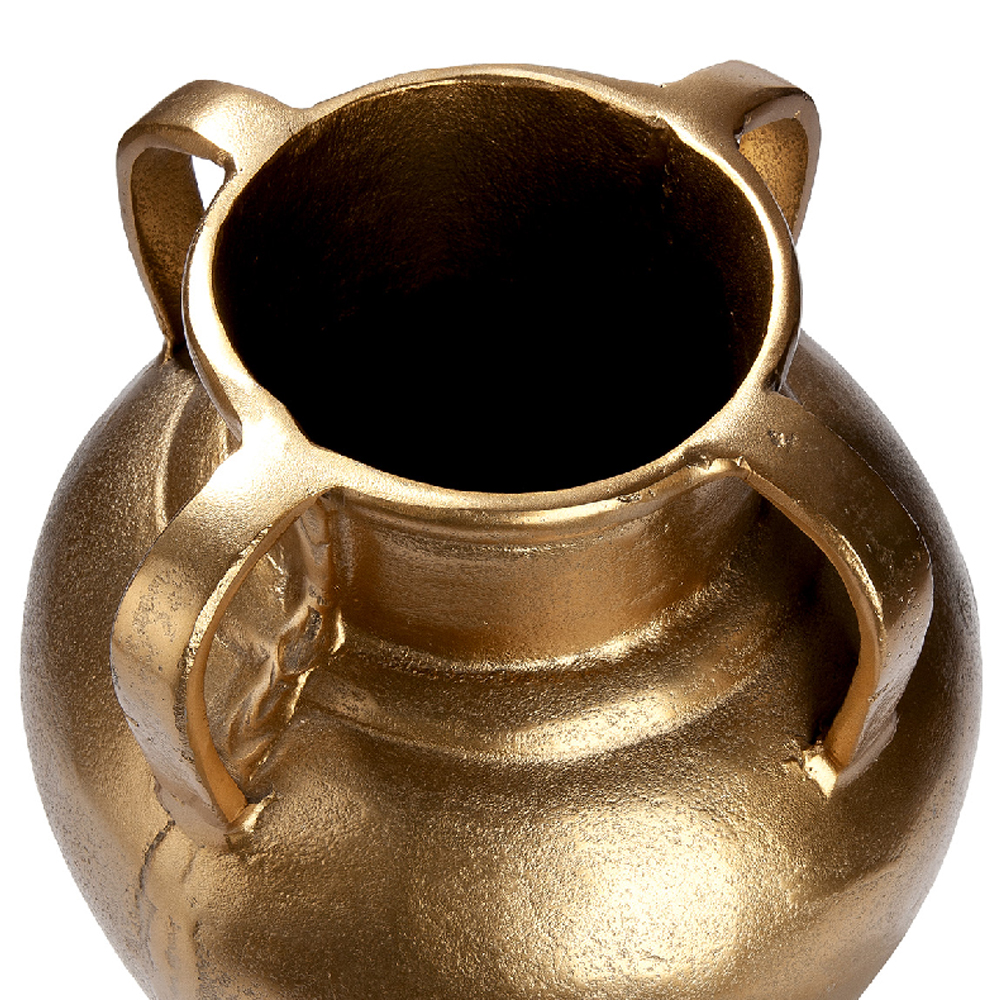 Belmora Aluminum Round Vase In Gold