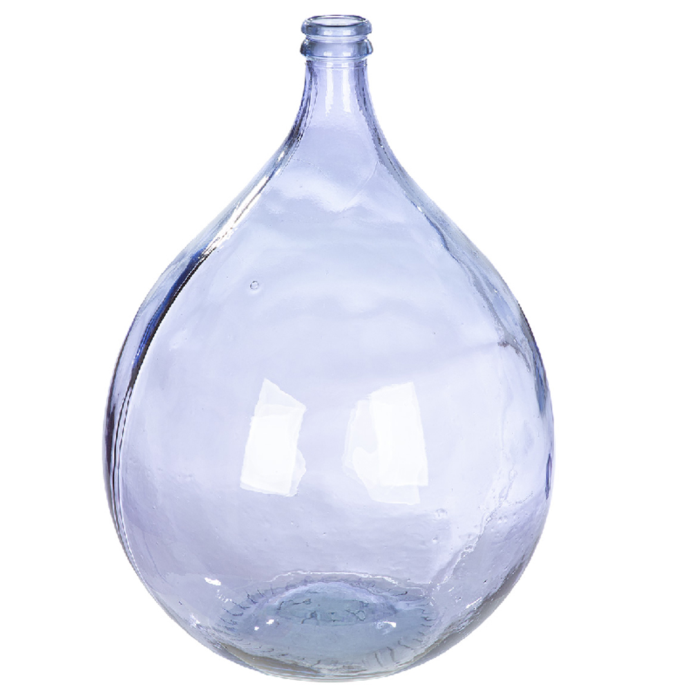 Belmora Glass Round Vase In Shiny Lilac