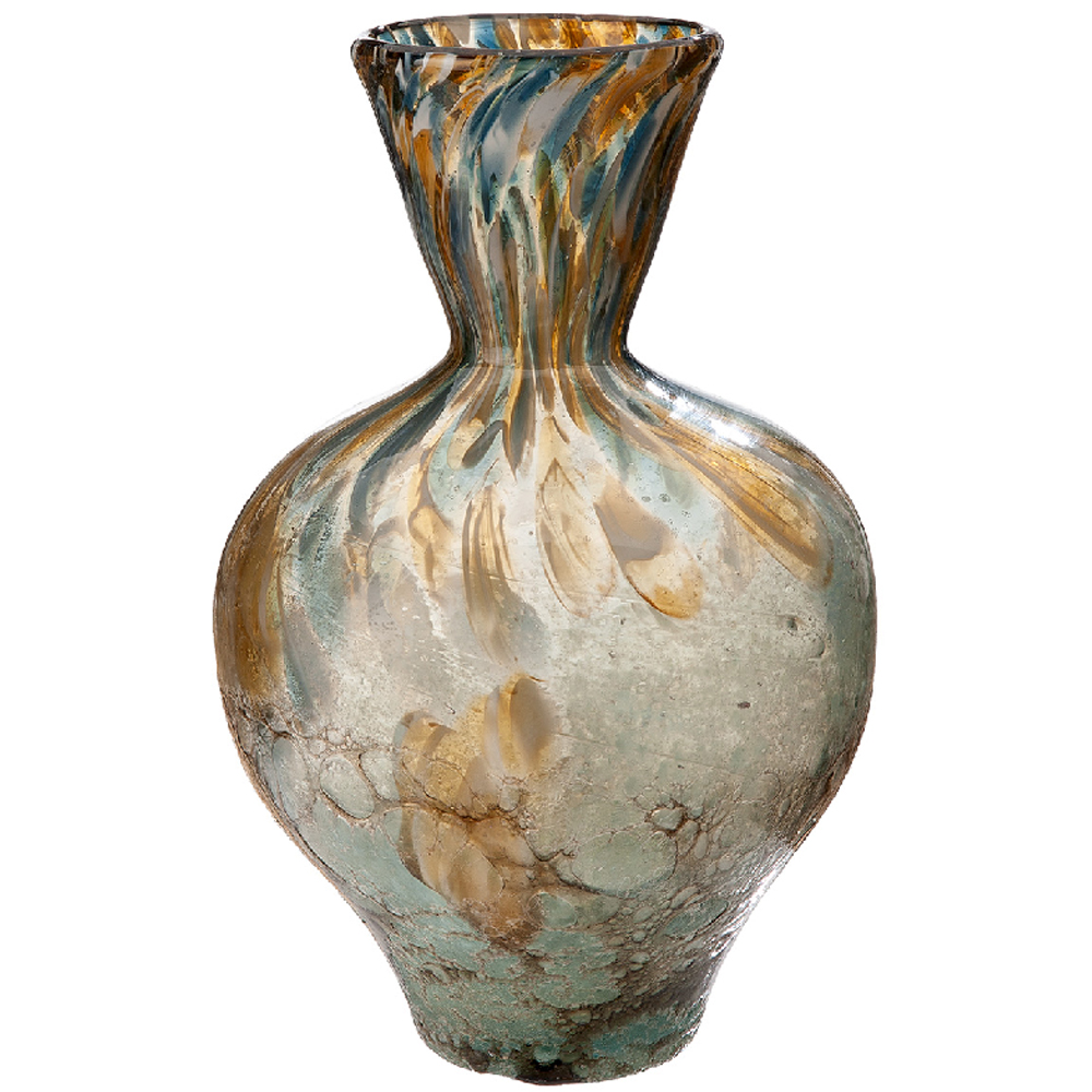 Belmora Large Glass Vase In Brown